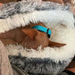 Calming Dog Bed Cave "Snuggle Sphere"