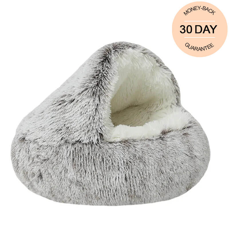 Calming Dog Bed Cave "Snuggle Sphere"