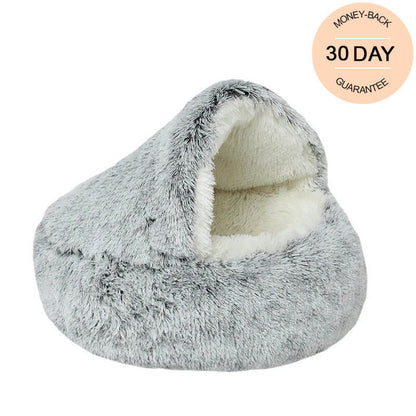 Calming Dog Bed Cave "Snuggle Sphere"