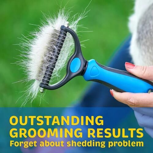 2 in 1 Deshedding & Undercoat Grooming Brush